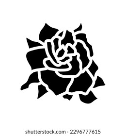 gardenia blossom spring glyph icon vector. gardenia blossom spring sign. isolated symbol illustration