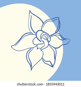gardenia flower for decorating postcards and photos of magazine pages