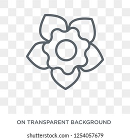 Gardenia icon. Trendy flat vector Gardenia icon on transparent background from nature collection. High quality filled Gardenia symbol use for web and mobile