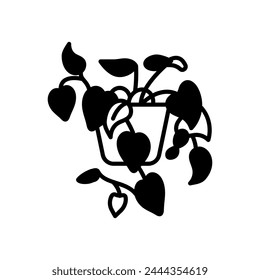 Gardenia-Ikone in der Vektorgrafik. Firmenzeichen