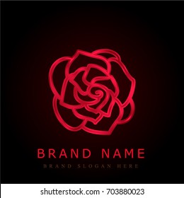 Gardenia red chromium metallic logo