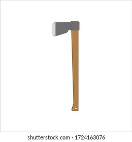 gardening ax. illustration for web and mobile design.