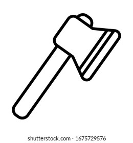 gardening ax , line style icon vector illustration design