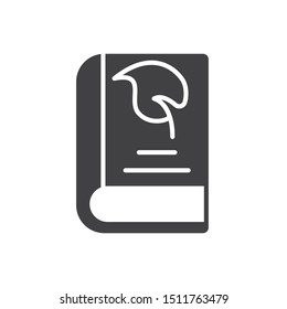 Gardening book icon. flat simple pictogram. vector illustration