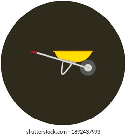 gardening cart. illustration for web and mobile design.