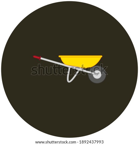 gardening cart. illustration for web and mobile design.