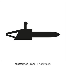 gardening chainsaw. illustration for web and mobile design.