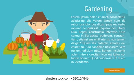 Gardening Conceptual Banner