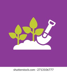 Icono gráfico de Vector creativo de jardinería