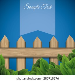 Gardening design over blue background, vector illustration.