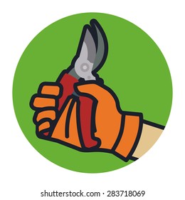 Gardening design over white background, vector illustration.