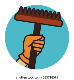 Gardening design over white background, vector illustration.