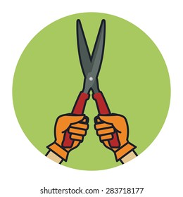 Gardening design over white background, vector illustration.