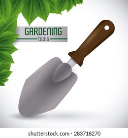 Gardening design over white background, vector illustration.