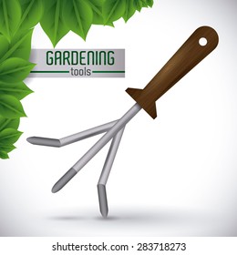 Gardening design over white background, vector illustration.