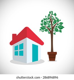 Gardening design over white background, vector illustration