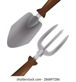 Gardening design over white background, vector illustration