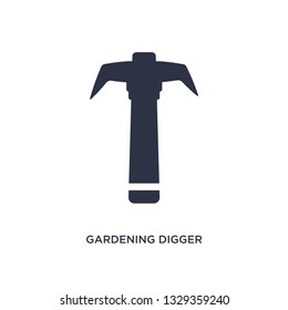 gardening digger icon. Simple element illustration from tools concept. gardening digger editable symbol design on white background. Can be use for web and mobile.