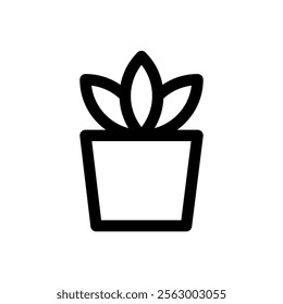 Gardening. Editable stroke vector icon.