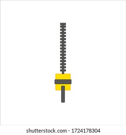 gardening electric hedge trimmer. illustration for web and mobile design.