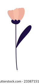 Gardening Element Illustration. Plant And Flower Illustration. Summer, Spring Season Elements.