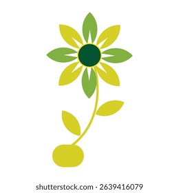 Gardening Elements and Flower Pot
