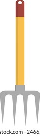 Gardening Equipment in Flat Style. Isolated on a White Background