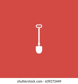 gardening equipment icon. sign design. red background