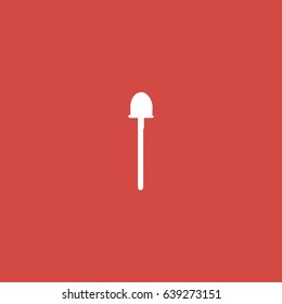 gardening equipment icon. sign design. red background