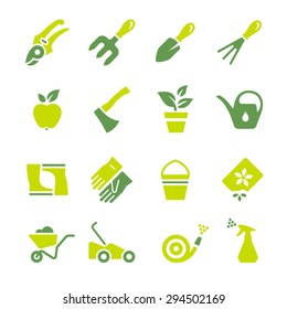 Gardening equipment icons for web & other design projects