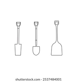 pás e espadas de equipamento de jardinagem 