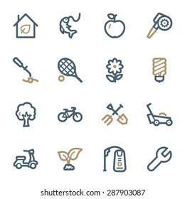 Gardening Equipment Web icons