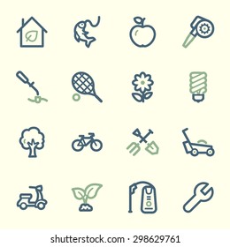 Gardening Equipment Web icons