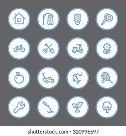Gardening Equipment Web icons