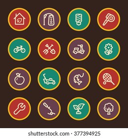 Gardening Equipment Web icons