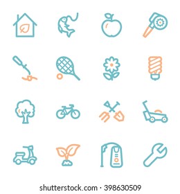 Gardening Equipment Web icons