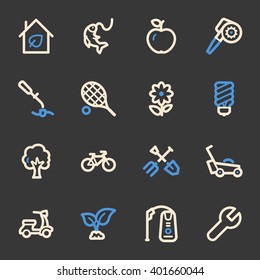 Gardening Equipment Web icons