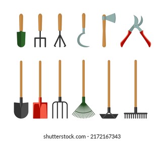 Gardening and farming tools set