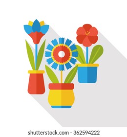 gardening flower flat icon