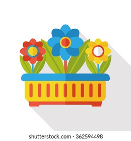 gardening flower flat icon