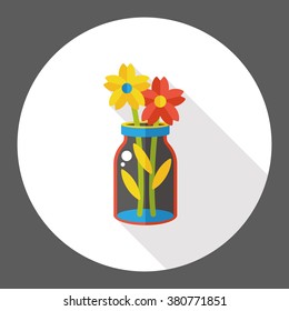 gardening flower flat icon