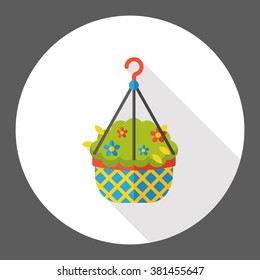gardening flower flat icon