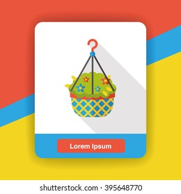 gardening flower flat icon