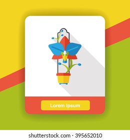 gardening flower flat icon