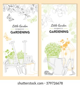 Gardening. Flyer design