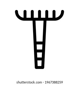 gardening fork icon or logo isolated sign symbol vector illustration - high quality black style vector icons
