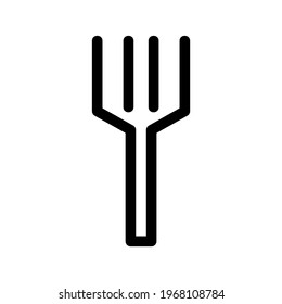 gardening fork icon or logo isolated sign symbol vector illustration - high quality black style vector icons
