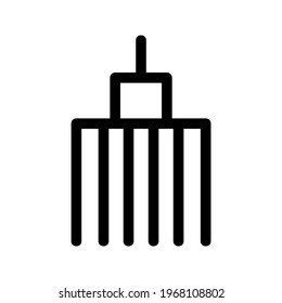 Gärtnergabensymbol oder Logo einzeln auf Zeichen, Vektorgrafik - hochwertige Vektorsymbole in schwarzem Stil
