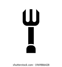 gardening fork icon or logo isolated sign symbol vector illustration - high quality black style vector icons
