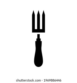 gardening fork icon or logo isolated sign symbol vector illustration - high quality black style vector icons
